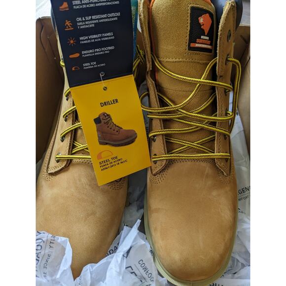 Herman Survivors Driller Work Boots Steel Toe Waterproof Wheat Mens Size 13 main image 5